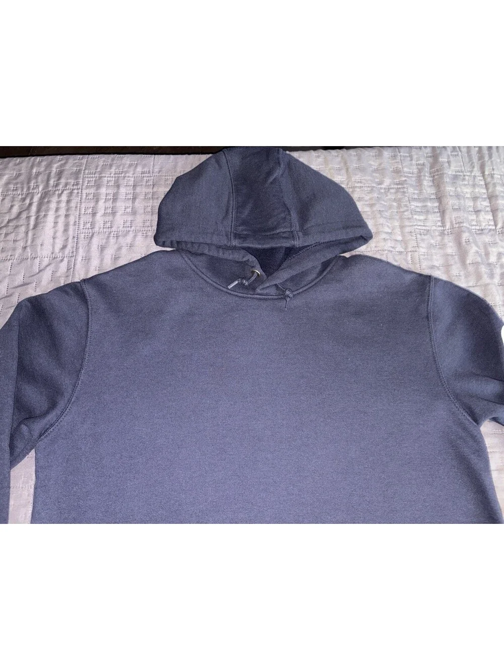 Carhartt K288 Hoodie Mens M Navy Loose Fit Logo Sleeve Workwear